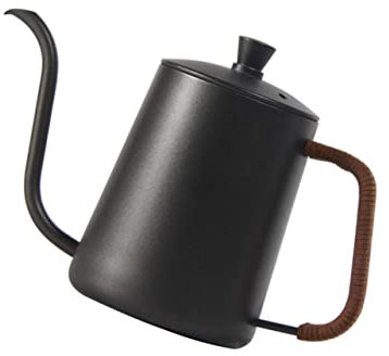 SOLUSTRE Edelstahl Kaffeekanne Handpunschkanne Mit Langem Ausguss Für Sicheres Einschenken Rostfrei Für Heim Und Geschäftsnutzung