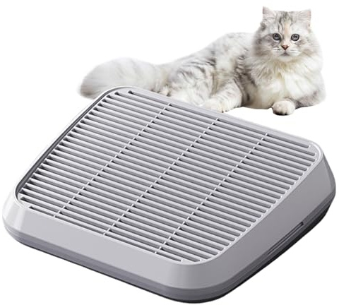 Mixnexorad Katzenklo Stufe | Katzenstreu Auffangvorrichtung Rampenbox | Antirutsch Fangwanne Mit Filterfunktion, rutschfeste Doppelschicht Für Kleine & Ältere Tierrassen