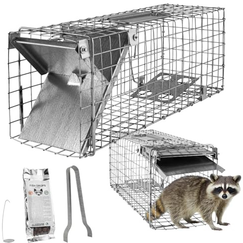 Petigi Tierfalle Lebendfalle Marderfalle Ratte Tierfalle Kastenfalle Drahtfalle 50 x 17 x 20 cm Stable