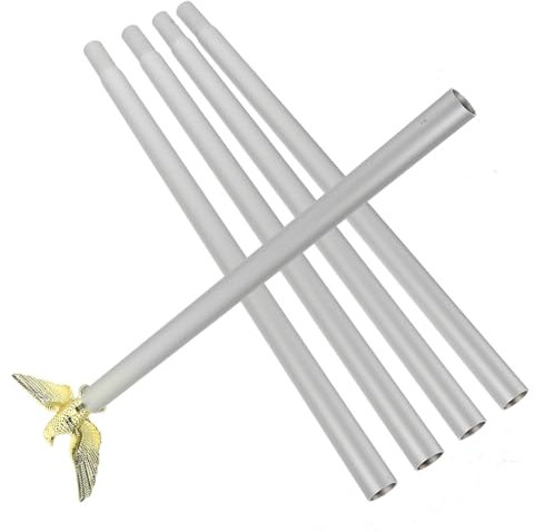 Abaodam Aluminium Fahnenmast Satz 1,8m Mit Frei Drehbarem Flaggenhalter Für Haus Garten Wetterbeständig Rostfrei