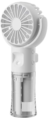 Generico Ventilateur de nébuliseur portable | Ventilateur manuel personnel, dispositif de refroidissement portable avec vitesse réglable pour la randonnée et les activités de plein air