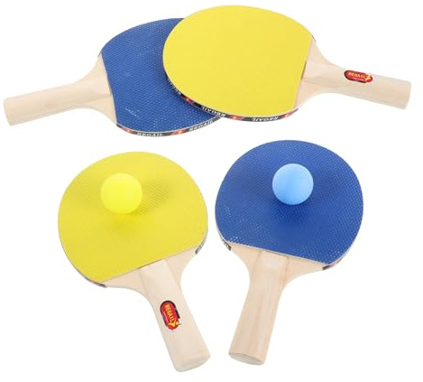 Zerodeko 2 Ensembles Set Tennis de Table Garçon Fille Débutant avec Raquettes Légères et Balles Kit Tennis Table pour Entraînement Intérieur et Extérieur