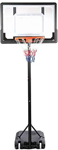 MechKit Aro de Baloncesto portátil extraíble, Soporte Ajustable en para Actividades en Interiores y Exteriores, construcción de Acero Duradero para niños y Adultos