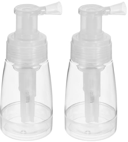 NUOBESTY 2pcs 180ml Reusable Pet Powder Spray Bottles for Hair Salon Use, Barber Spray Bottles with Interior Mechanism to Gather Product
