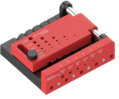 Adjustable Drill Guide Jig, Hand Craft Chamfering Tool, DIY Round Rod Modeling Positioner(1-4mm)