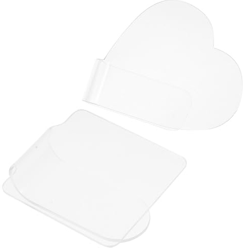 Hemobllo Palettes de Manucure pour Mélange Professionnel 2pcs en Acrylique Transparent Plateaux de Maquillage Robustes Adaptés pour Nail Art, Usage Personnel ou Présent