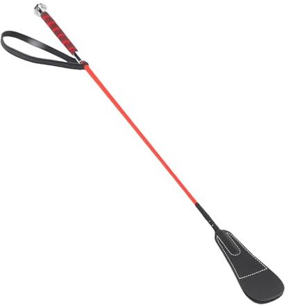 Yosoo Health Gear Ridpiska, 68 Cm Hästdressyr, Ridredskap, för Ridning med Gummiarmband i Handflatan (Röd)
