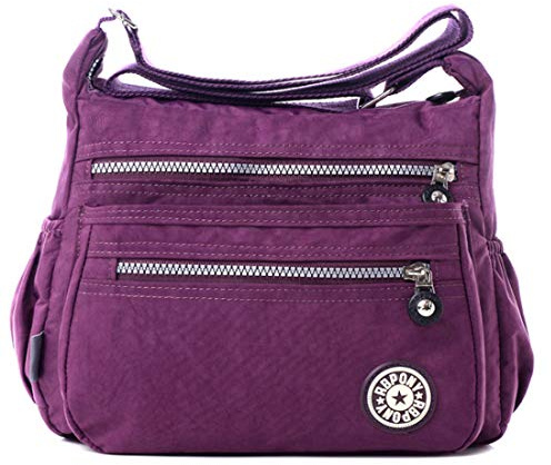 FiveloveTwo Damen Mode Nylon Schultertasche Shopper Hobo Tragetaschen Rucksack Umhängetasche Geldbörsen Tote Taschen für Alltag Büro Schule Ausflug Einkauf