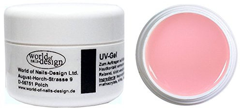 World of Nails-Design Camouflage Gel, Cover Gel Rosa milchig, Babyboomer Look 5 ml