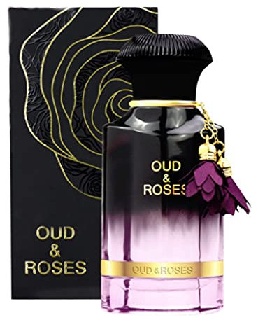 Oud and roses eau de parfum, 60ml | For men and women | Turkish Rose | Oud | Lavender | Sandalwood | Amber | Musk | HIGH OIL CONCENTRATION