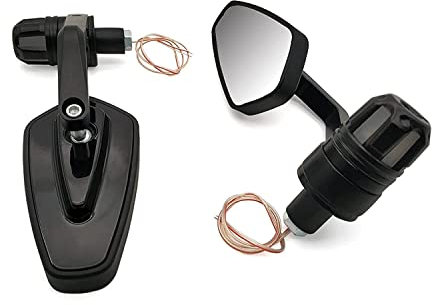 jcjklwe Motorrad Lenkspiegel mit Blinker für Ducati 750SS 800SS/800 Supersport 900SS/900 Sport M900/900 für Monster Lenkerendenspiegel (Farbe : Schwarz)