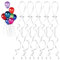 Anseom Cinta de Globo, 100 Piezas Cierres de Globos Cinta para Globos con Cierre de Plástico cierres de helio con cuerda Clips Para Globos para Manualidades, Bodas, Fiestas de cumpleaños