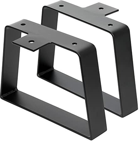 Signstek Schwarze trapezförmige Tischbeine (20,3cm)