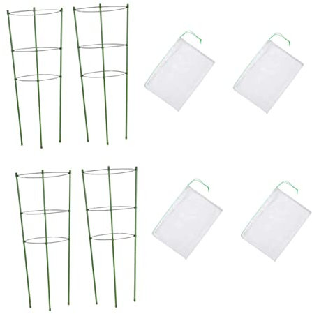 Uonlytech 4sets Protezioni per Piante e Animali Gabbie Protettive per Giardino Rete Anti-Insetti e Animali Adatte per Piante Slender e Nuove Facili da Usare e Riutilizzabili