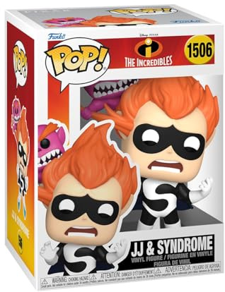 Funko POP! Premium: Disney Pixar The Incredibles - Jack-Jack & Syndrome | Offizielles Cartoon/Animation Merch - Vinyl Sammelfigur als Regal Deko - Geschenkidee zum Geburtstag für Fans und Sammler