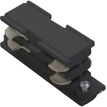 VoltShine Connettore dritto trifase nero a 3 vie, ideale per impianti elettrici e collegamenti in sistemi di alimentazione.