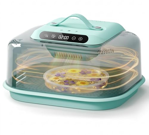 Resiners Resin Curing Machine G3 with UV Resin Light, 2-in-1 Uses, Auto Curing 2H/1Min, Adjustable Temperature & Timer, Resin Dryer with Reversible Base for Epoxy Mold Casting,Jewelry Making,DIY Decor
