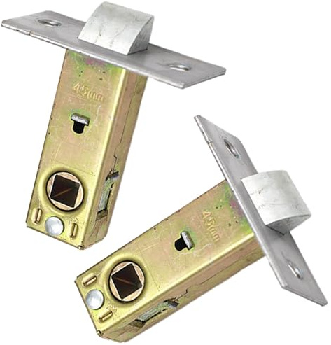 Set of 2 Tubular Door Latches 45mm – Durable Interior Door Lock Mechanism – Easy to Install Latch for Bedroom, Bathroom & Closet Doors – Smooth Operation & Secure Fit