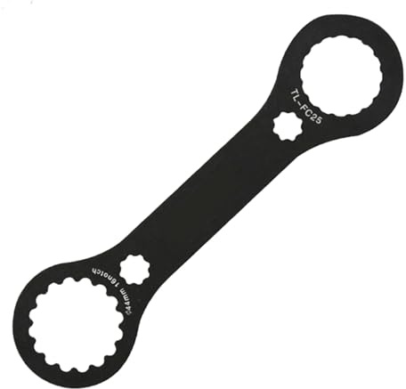Herramienta Pedalier BB Llave,Llave de Rodamiento Interior para Bicicleta,Herramienta Bloqueo Central para Bicicleta,Tenedor Inglesa Removedor Herramientas,Reparación de Bicicletas Montaña (Negro-A)