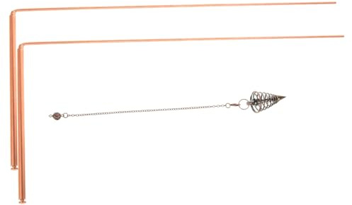 INOOMP 2 pièces Bâtons de Radiesthésie Laiton Outil de Détection Portable pour Chasseurs Esprits et Camping Baguettes de Sourcier Légères et Maniables