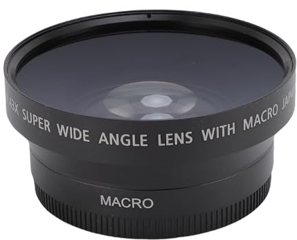 BONKZEBU Lente de Cámara Gran Angular HD Profesional, Lente Adicional HD de 67 Mm para Fotografía con Cámara, con Revestimiento Multicapa y Construcción de Aleación de Aluminio