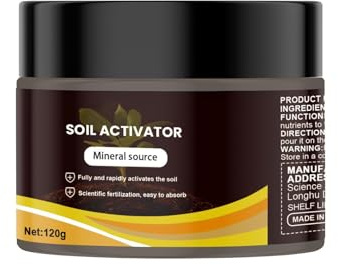 Activateur De Sol – Booster De Nutriments 120 G, Favorise L'absorption Des Nutriments | Concentré D'amendement Du Sol | Réducteur Ďe Dépôts Đe Sel, Engrais Végétal Universel Pour Pelouses, Serres, Bal