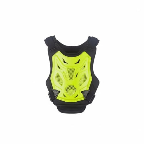 predolo Chaleco de Motocross Ligero Protector de Pecho y Espalda Ajustable Protección Corporal para Motociclistas , Amarillo Fluorescente , XL/2XL