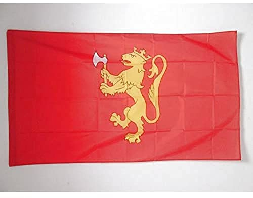 AZ FLAG Bandiera Standardo reale di Norvegia 150x90 cm Asola | Uso interno ed esterno bandiera decorativa del regno norvegese doppie cuciture e bordi rinforzati con guaina per asta