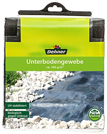 Dehner Unterbodengewebe, ca. 10 x 2 m, Kunststoff, schwarz