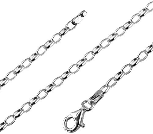Avesano Ankerkette Damen 925 Silber 2,7 mm – Halskette ohne Anhänger, Made in Italy, 42 cm – Silberkette, Geschenkidee Frauen – 101032-042