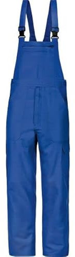 Wellwork - Basic Cargo-Latzhose Arbeitslatzhose Arbeitshose Kornblau 100% Baumwolle Gr.42-68/24-30/90-110 (64, Kornblau)