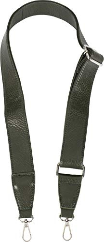 styleBREAKER Bolsas Correa de Hombro Ajustable en imitación de Cuero, Correa de Bolsa cambiable con mosquetón, Unisex 02013021, Color:Verde Oliva Oscuro