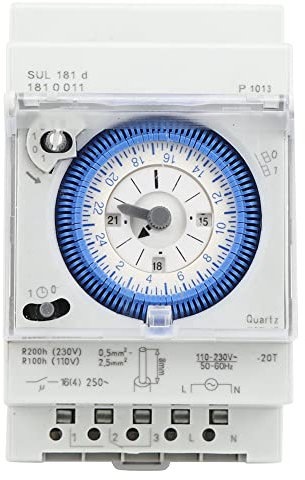 Interrupteur horaire Programmable, Interrupteur de minuterie mécanique, contrôleur hebdomadaire 16A Manuel/Automatique pour éclairage équipement électrique de Bricolage Domestique