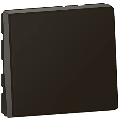 Legrand - Poussoir lumineux avec voyant Mosaic Easy-Led 6A 2 modules - noir mat