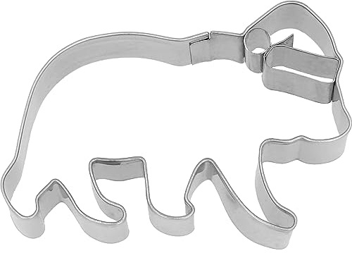 Birkmann - Cortador de galletas con forma de oso navideño de acero inoxidable, apto para lavavajillas, 9 cm