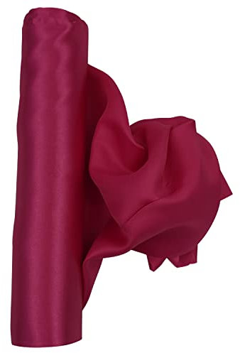 Trimming Shop Fuchsia Satin Fabric Roll | 29cmx20m | Luxury & Soft | Silky & Shiny | for Making Chair Sash Bow Wedding Bouquet Décor Apparel, Drapery, DIY Crafts
