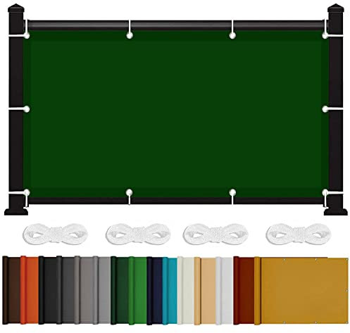 Tenda a Vela Angolo Retto Vela Ombreggiante 1.2 x 1.8 m Impermeabile, Anti UV, Corde di Supporto Vela Ombreggiante Rettangolo con Corde e Occhiello per Giardino, Verde Scuro