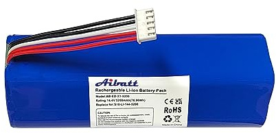 Aibatt Batteria di ricambio per Ecovacs Deebot T8 Pure, T8+, Deebot T9, Deebot T20 Omni, Deebot T10, Deebot X1, Deebot Ozmo 950, Deebot T5 Max (14,4 V/74,88 Wh)