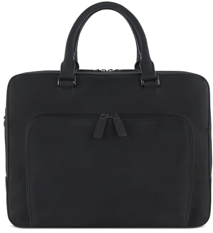 bugatti Luca Aktentasche 13 Zoll, Businesstasche aus Leder, Arbeitstasche