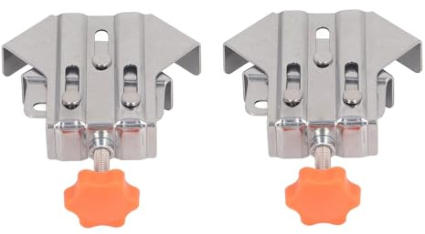 Corner Clamp, 2Pcs Adjustable Portable Easy Operation Good Stability Right Angle Clip for Woodworking