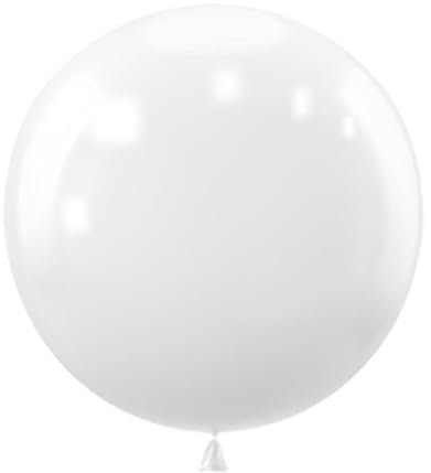 Wiletasz 9 st stora 91 cm ballonger, blandade gigantiska ballonger latex extra stora ballonger för födelsedag bröllopsfest festival evenemang karneval dekorationer (vit)