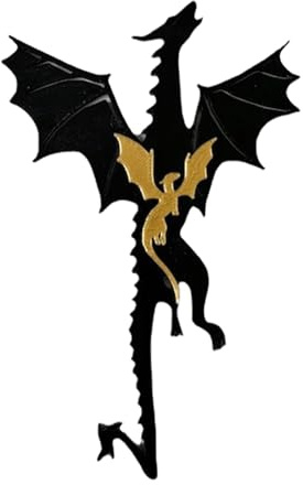 Fourth Wing Merch, Buchmarker Drache, Cooles Schwarz Mit Sonne Und Wolken, Buchdekorationen, Buchzubehör Für Buchliebhaber, Freunde, Familien Und Lesebegeisterte