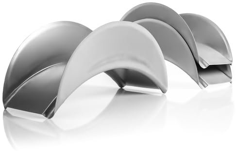 BigDean 3 Stück Gartenschlauchhalter aus Metall Silber - robuster Schlauchhalter zur Wandmontage - ideal auch als Kabelhalter - für Schläuche mit ½ Zoll oder ¾ Zoll Durchmesser