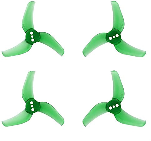 ROXENT 4 Paar 2,5 x 4 x 3 3-Blatt-PC-Propeller, for RC FPV Racing 2,5 Zoll Zahnstocher Cinewhoop Kanaldrohnen Drohnen-Quadrocopter(4Pairs Green)