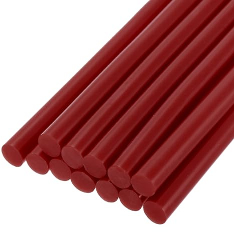 QUARKZMAN Barras de Pegamento Termofusible Mini para Pistola de Pegamento 0,27 Pulgadas x 4 Pulgadas Vino Rojo 12 Unidades