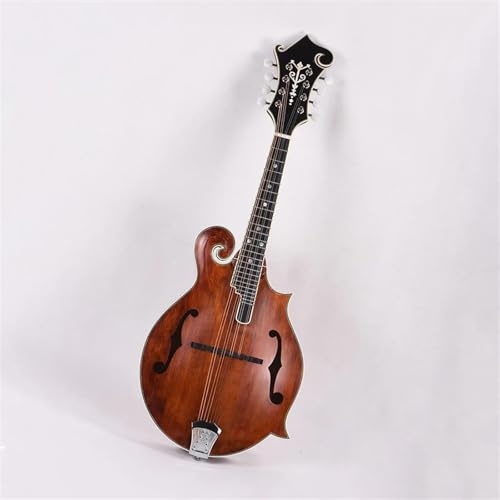 Mandolins Instrument for Beginner Handmade F Style Mandolin Solid Spruce Top Back Side Flame Maple