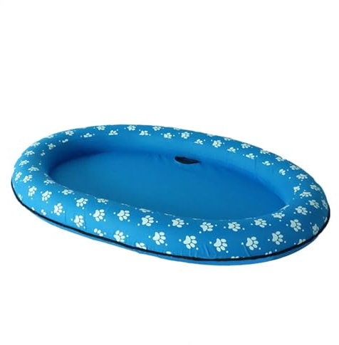 Puppy Pool Float, Pet Float Float, Dog Pool Float Aufblasbares Floß, Aufblasbares Hundefloß, Katzenpool Float, Float Schwimmbad Schwimmbad Schwimmende Reihenbett Aufblasbares Strandspielzeug für Hund