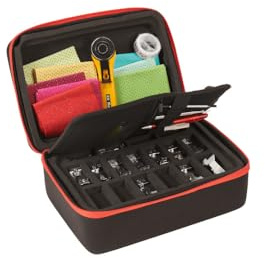 Overlock-Zubehörkoffer – praktisch und organisiert.