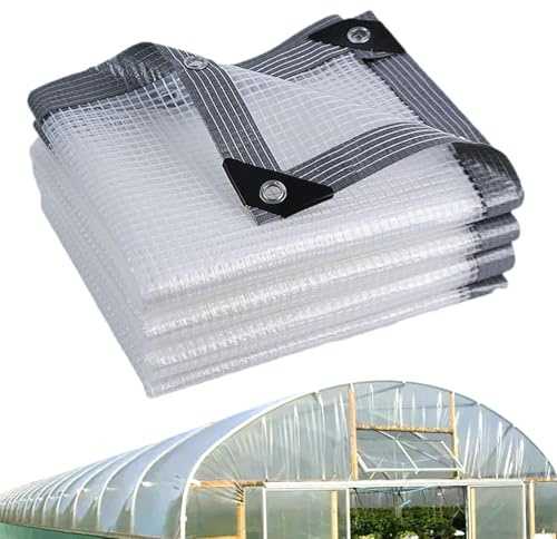 Acunny Lona impermeable para exteriores, lona impermeable para exteriores, 6,5 x 6,5 pies, lona impermeable para techo, tela de sombra, protección de muebles de jardín, tienda de campaña, accesorios