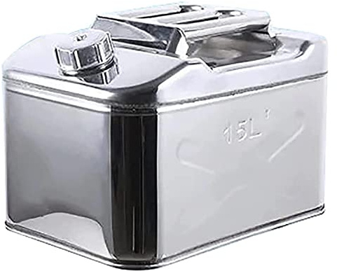 Tanica per Benzina, gasolio, Carburante, Portatile, in Acciaio Inox 201, per Auto, Moto, Benzina, gasolio, Carburante, Serbatoio, Contenitore, tanica per Benzina, gasolio, tanica per carbura